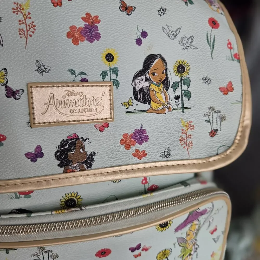 Disney Store Animators Collection Mint Green Girl's Backpack & Lunch Tote Set
